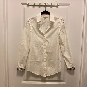 Burberry Brit Ivory-White Button-Up Shirt